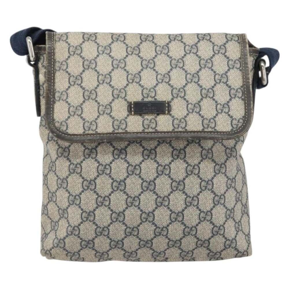 Gucci GG Supreme Shoulder Bag Navy